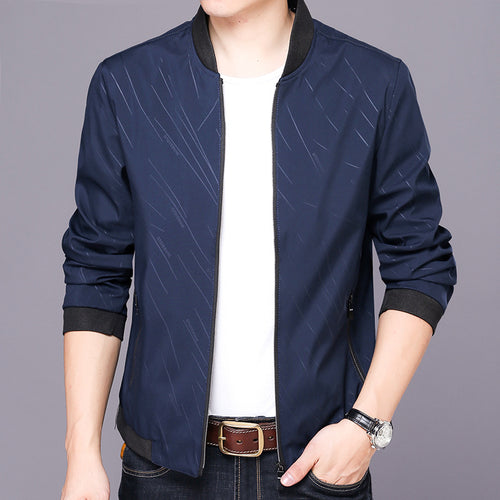 Herren sportliche Jacke mit Funktionsmaterial und gestreiftem Design Echoarchiv