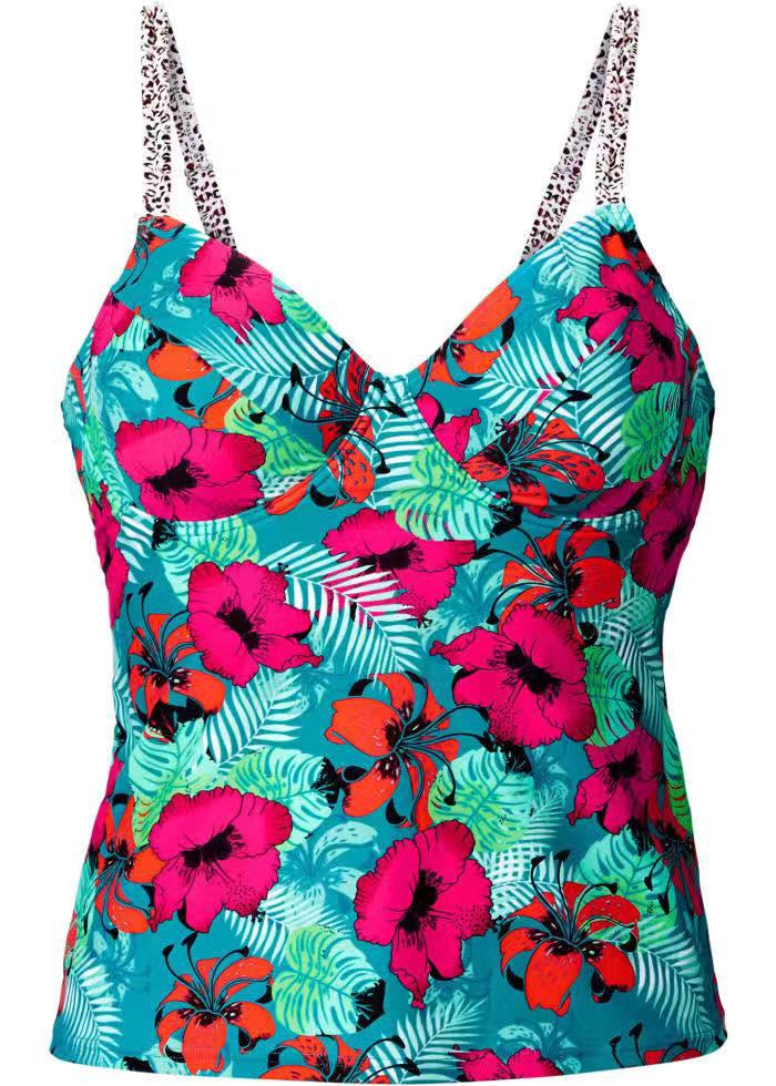 Damen Floral Tankini-Oberteil Echo Archiv