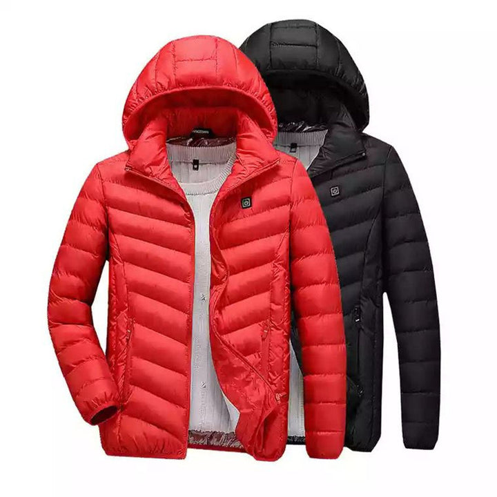 Herren leichte Steppjacke mit Kapuze Echoarchiv