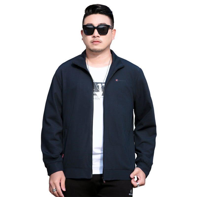Herren Leichte Freizeitjacke mit Reißverschluss und Stehkragen Echoarchiv