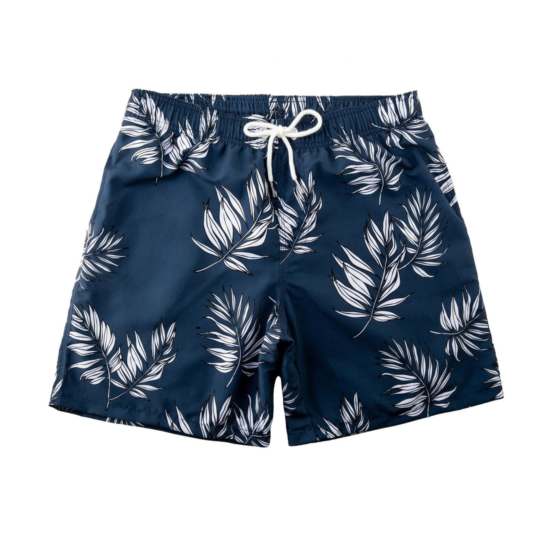 Herren Schwimmshorts mit stylischem Blattmuster Echoarchiv