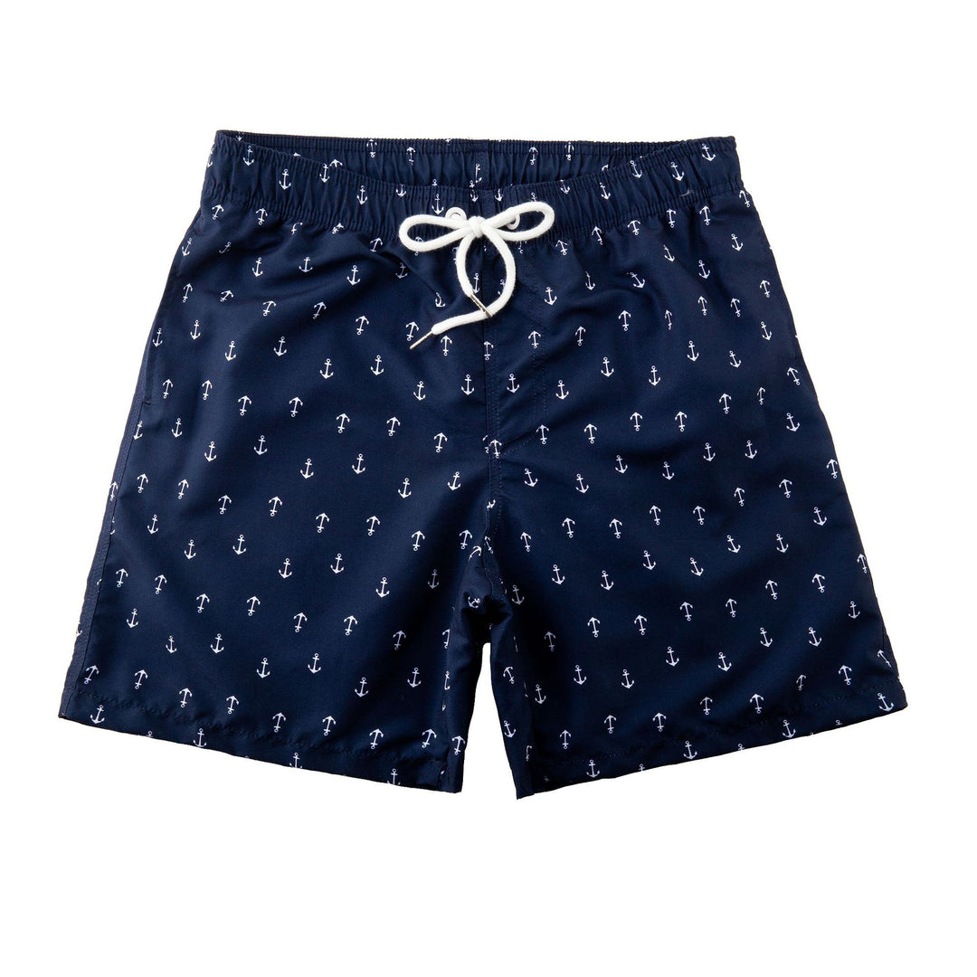 Herren Schwimmshorts mit stylischem Blattmuster Echoarchiv