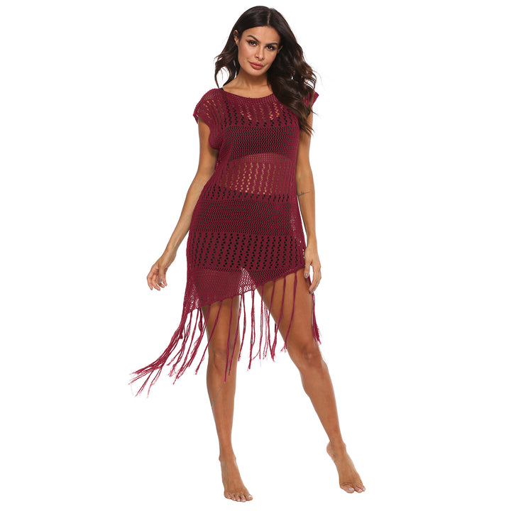 Damen Strandkleid mit Fransen und Netzdesign Echo Archiv