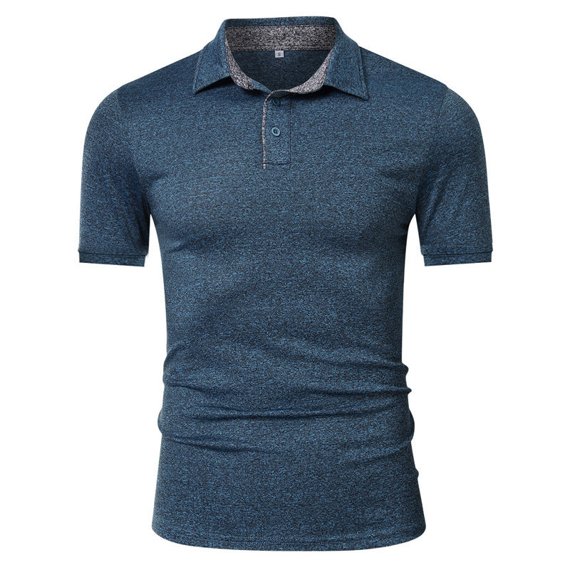 Herren Poloshirt mit modernem Rippendesign und atmungsaktiver Stofftechnologie Echoarchiv