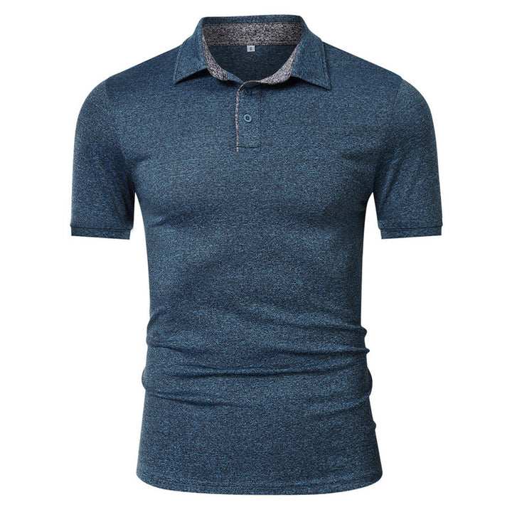 Herren Poloshirt mit modernem Rippendesign und atmungsaktiver Stofftechnologie Echoarchiv