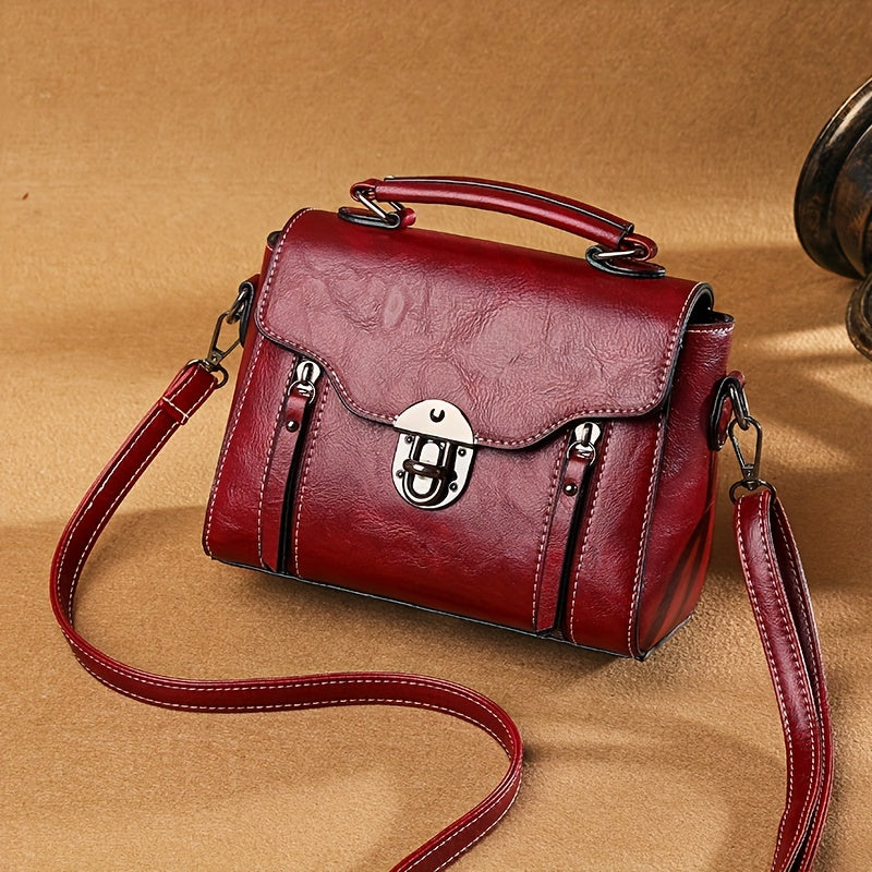 Damen Vintage Handtasche Mit Klappe – Avelline