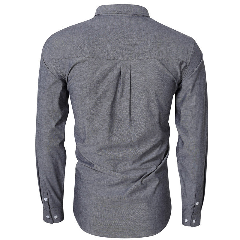 Herren Hemd mit klassischem Button-Down Kragen und Brusttasche Echoarchiv