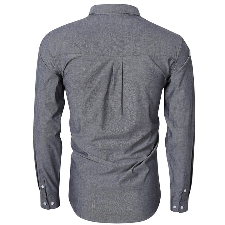 Herren Hemd mit klassischem Button-Down Kragen und Brusttasche Echoarchiv