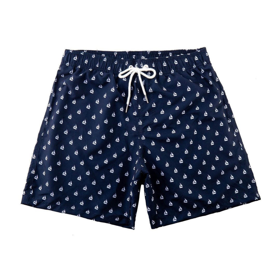 Herren Schwimmshorts mit stylischem Blattmuster Echoarchiv