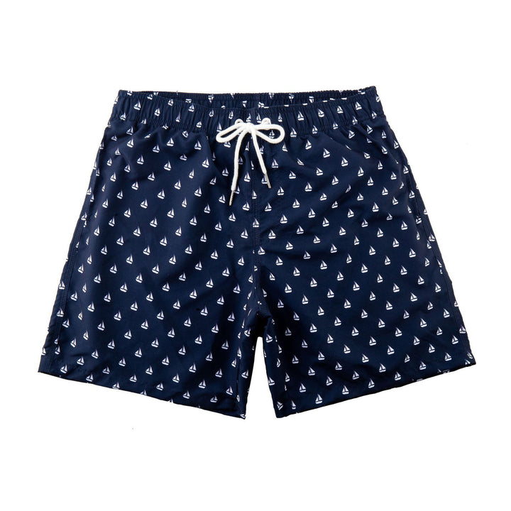 Herren Schwimmshorts mit stylischem Blattmuster Echoarchiv