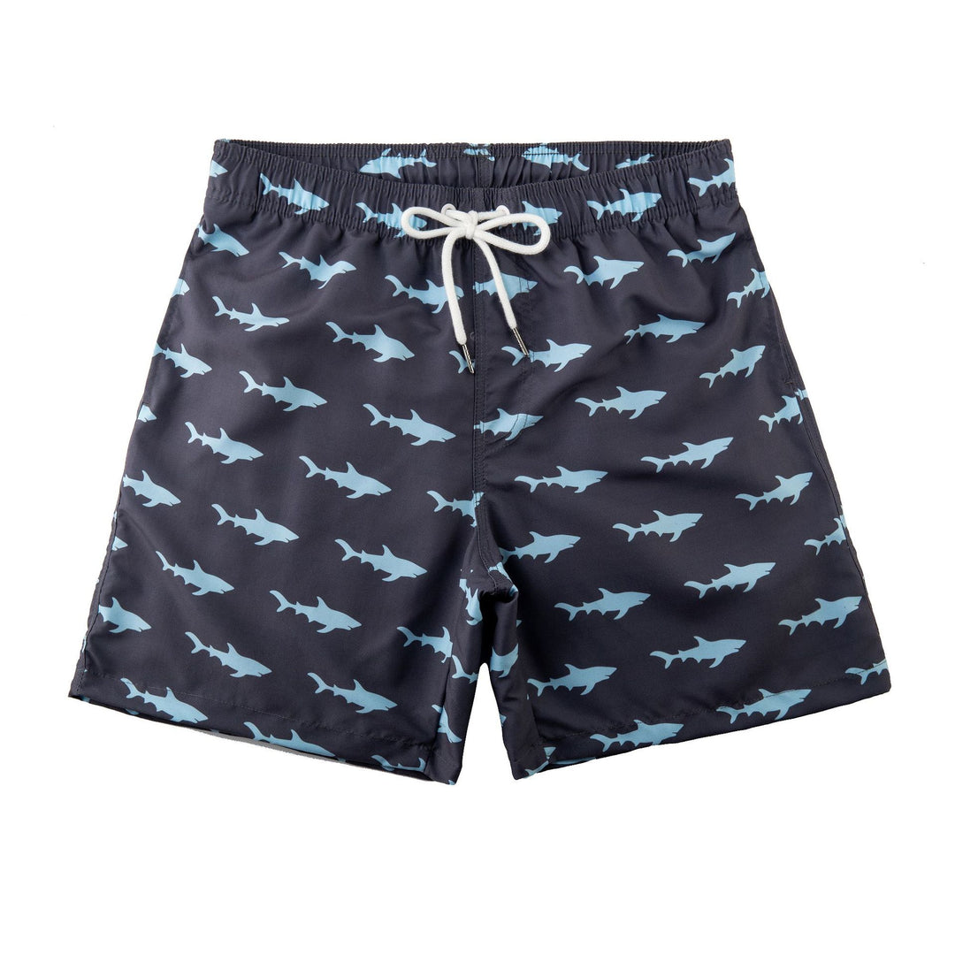 Herren Schwimmshorts mit stylischem Blattmuster Echoarchiv