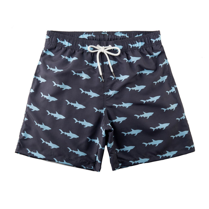 Herren Schwimmshorts mit stylischem Blattmuster Echoarchiv
