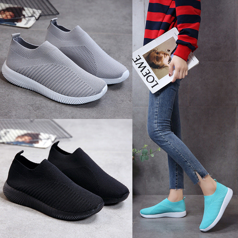Unisex nan leichte gestrickte Slip-On Sneaker mit elastischem Einstieg und ergonomischer Einlegesohle Echo Archiv