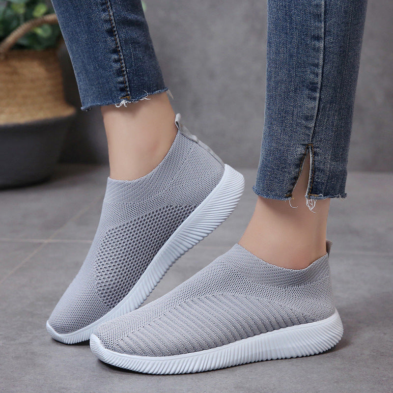 Unisex nan leichte gestrickte Slip-On Sneaker mit elastischem Einstieg und ergonomischer Einlegesohle Echo Archiv