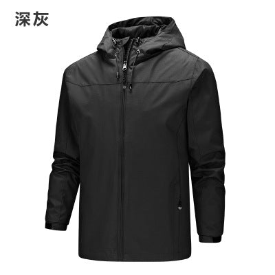 Herren Ultraleichter Ripstop-Kapuzenblouson mit wind- und wasserabweisender Membran Echo Archiv