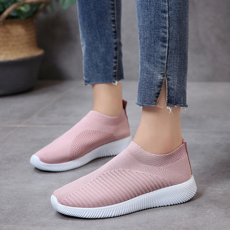 Unisex nan leichte gestrickte Slip-On Sneaker mit elastischem Einstieg und ergonomischer Einlegesohle Echo Archiv