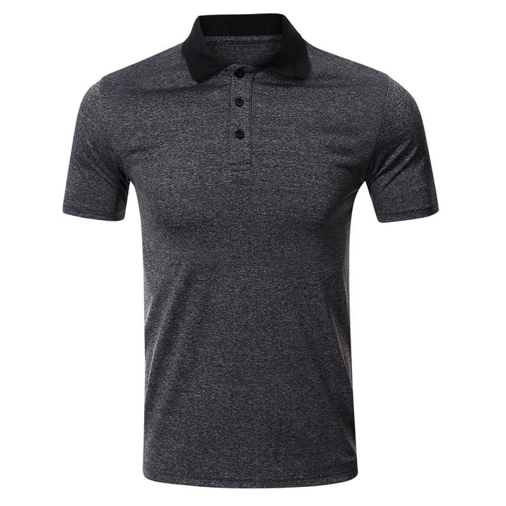 Herren sportliches Poloshirt mit atmungsaktiver Mesh-Struktur Echoarchiv