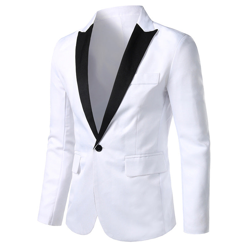 Herren festlicher Smoking Blazer mit schwarzem Revers Echoarchiv