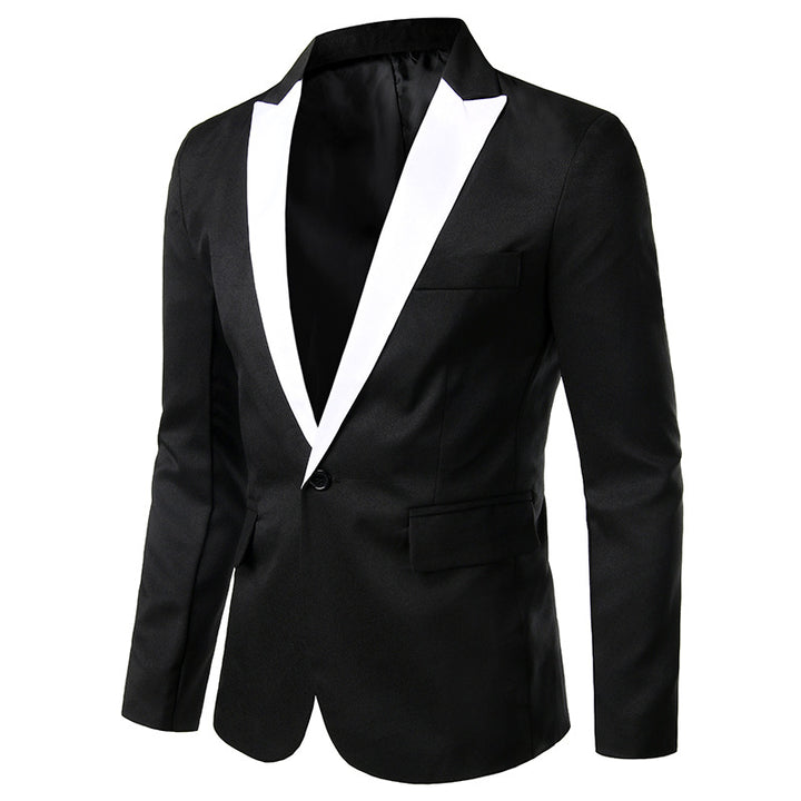 Herren festlicher Smoking Blazer mit schwarzem Revers Echoarchiv