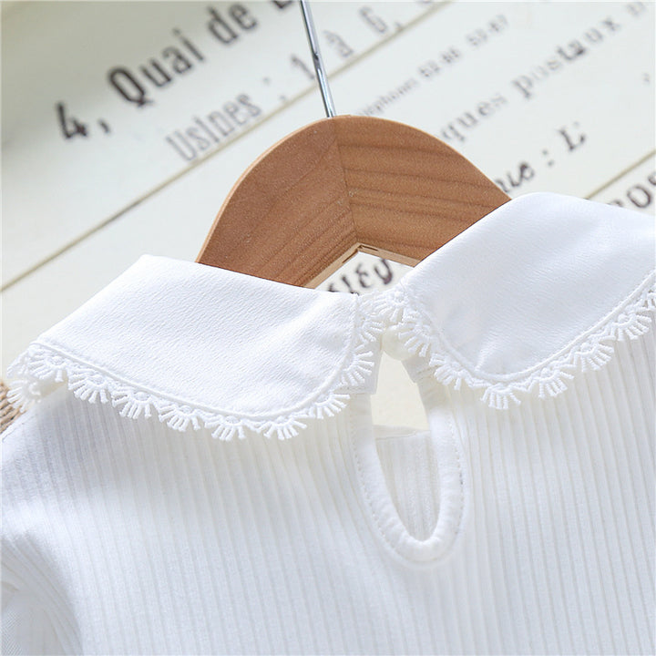 Damen festliche Bluse mit Tüllärmeln und besticktem Kragen Echo Archiv