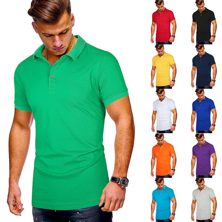 Herren Poloshirt mit hochwertigem Baumwollmix und modernem Stehkragen Echoarchiv