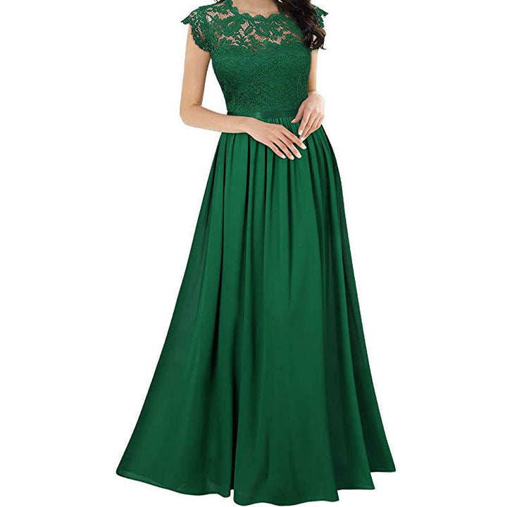 Echoarchiv | Chiffon Brautjungfernkleid mit Herz Ausschnitt, Fußlänge