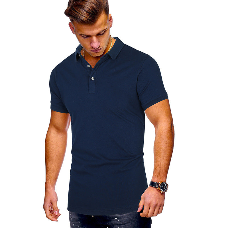 Herren Poloshirt mit hochwertigem Baumwollmix und modernem Stehkragen Echoarchiv