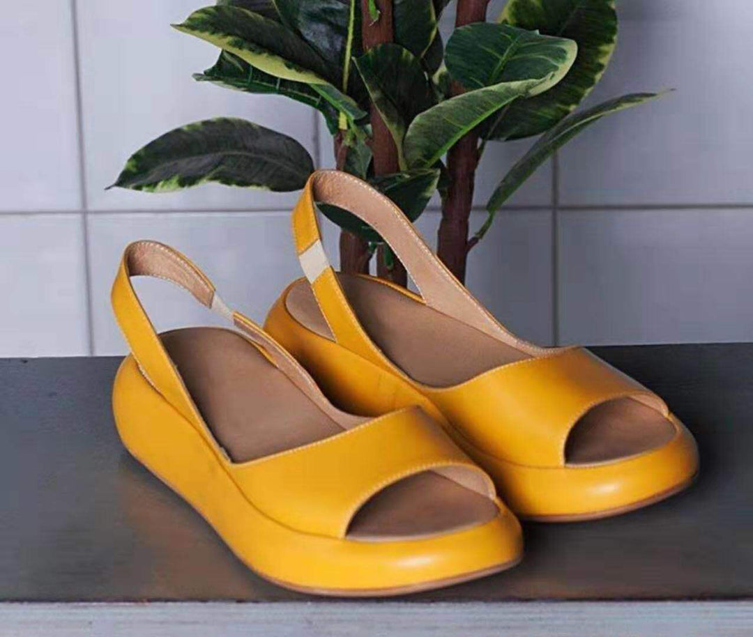 Damen nan Slingback-Pantolette mit ergonomischem Memory-Fußbett und leichter Plateausohle Echo Archiv