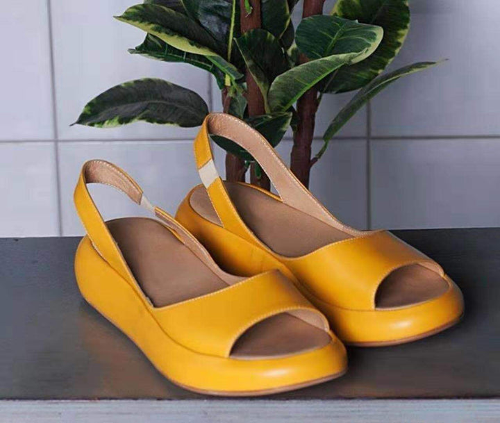 Damen nan Slingback-Pantolette mit ergonomischem Memory-Fußbett und leichter Plateausohle Echo Archiv