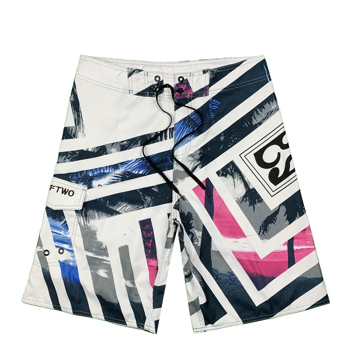 Herren Surf-Shorts mit kreativem Grafikdesign und innovativen Funktionen Echoarchiv