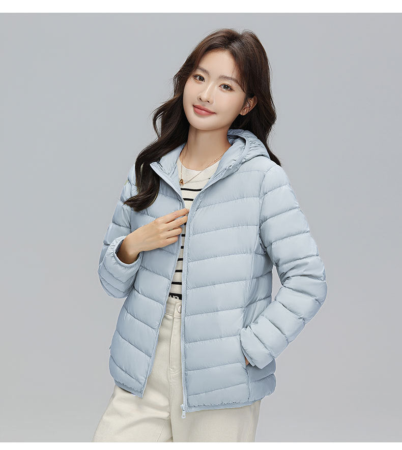 Leichte Daunenjacke mit Kapuze für Damen