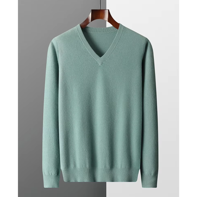Echoarchiv | Pullover Herren, V-ausschnitt, Weiches Strickmaterial