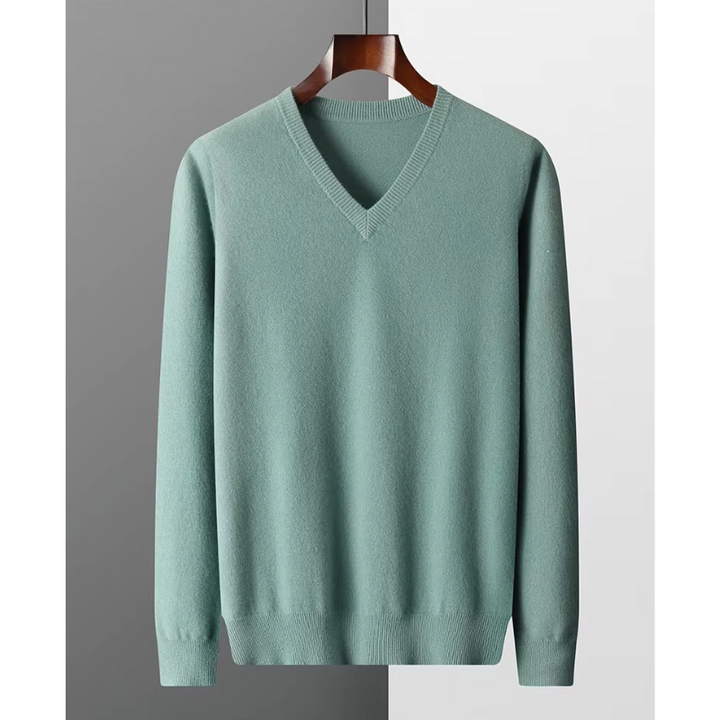 Echoarchiv | Pullover Herren, V-ausschnitt, Weiches Strickmaterial