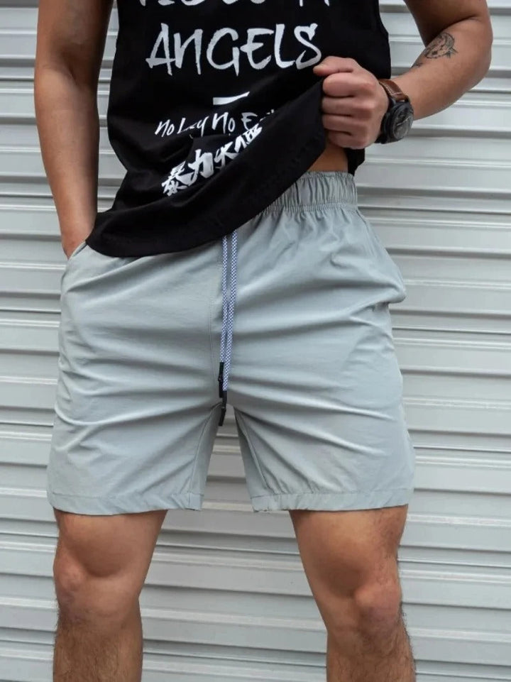 Echoarchiv | Atmungsaktive, Einfarbige Badeshorts für Männer mit Kordel