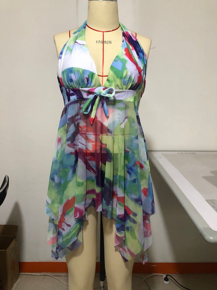 Damen Strandkleid mit floralem Design Echo Archiv
