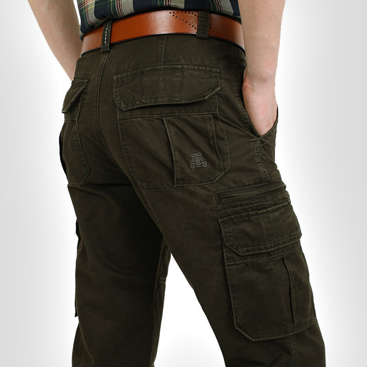 Herren Cargo-Hose mit multifunktionalen Taschen und strapazierfähigem Material Echoarchiv