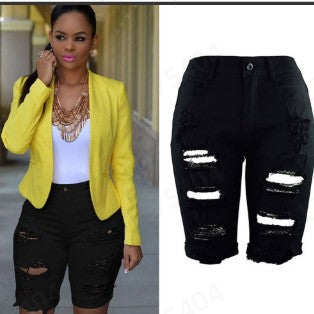 Damen Destroyed Denim-Hose mit lässigem Schnitt und modischen Rissdetails Echo Archiv