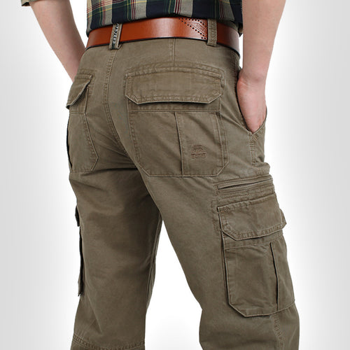 Herren Cargo-Hose mit multifunktionalen Taschen und strapazierfähigem Material Echoarchiv