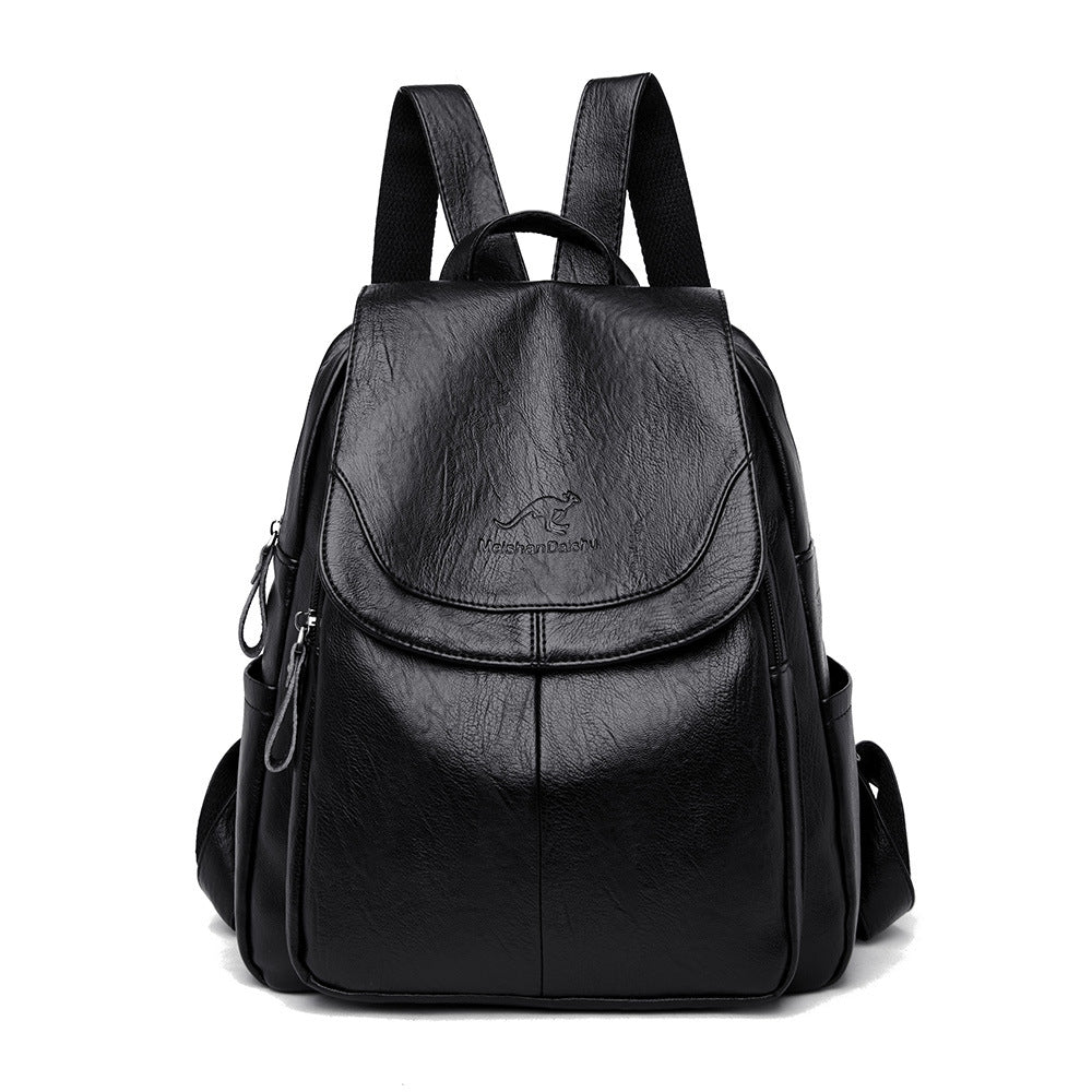 Robuster Leder-Rucksack Für Damen