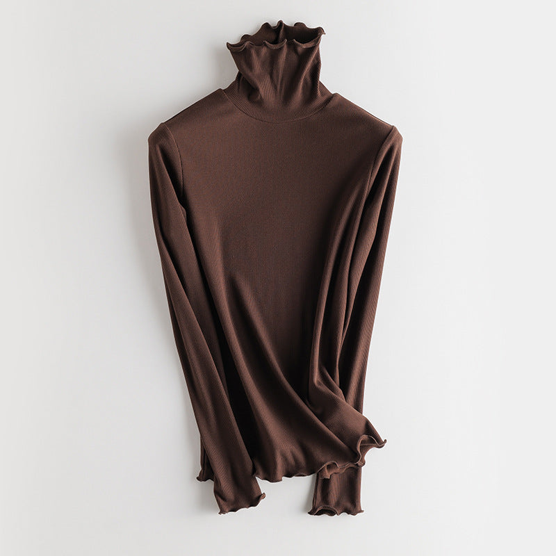 Wärmender Strickpullover mit Seidenanteil und Innenfutter