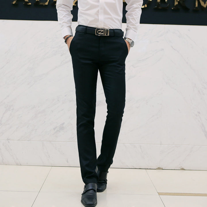 Herren nan moderne Slim-Chinohose mit leichtem Stretch, Bügelfalte und schmal zulaufendem Bein Echo Archiv