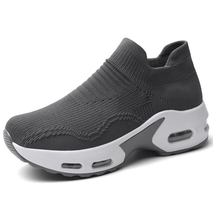 Unisex nan Slip-On Komfortsneaker mit elastischem Maschenkragen, stoßdämpfender Hohlkammer-Sohle und rutschfester Laufsohle Echo Archiv