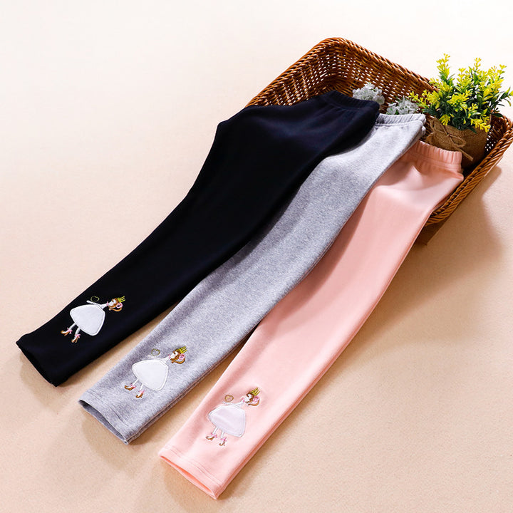 Mädchen Leggings mit buntem Applikationsdesign Echo Archiv