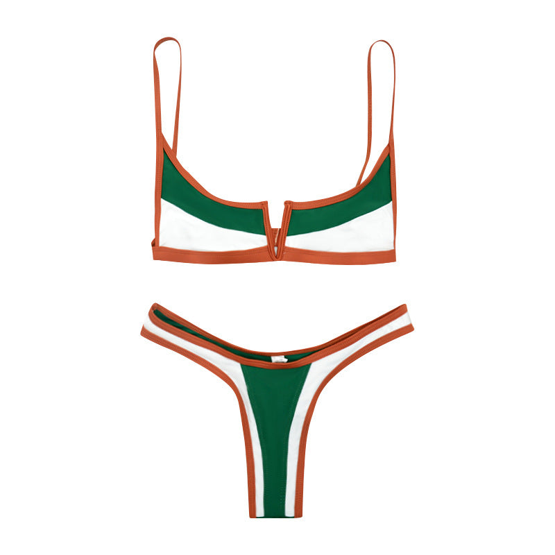 Damen Bikiniset mit modernem V-Ausschnitt und figurformenden Akzenten Echo Archiv
