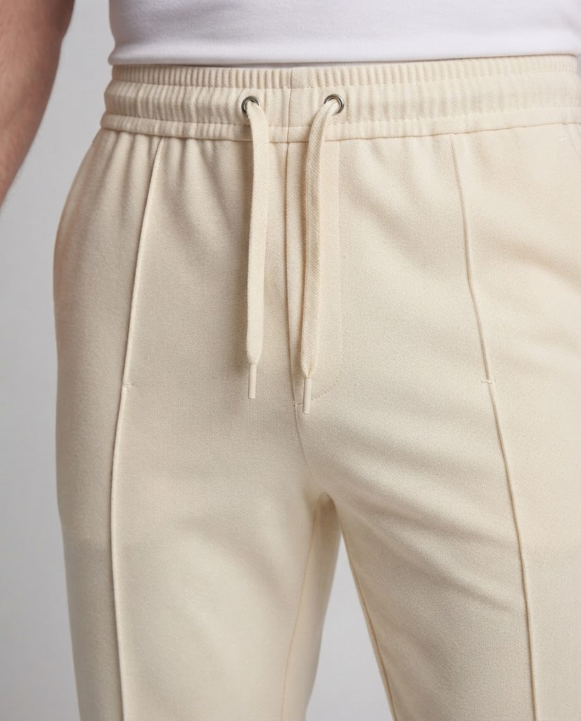 Herren Weiche Relaxed-Fit Chino-Hose mit Bundkordel und Bügelfalte Echo Archiv