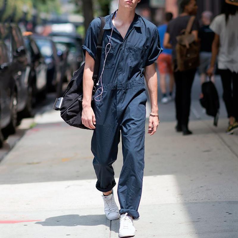 Damen Overall mit kurzem Arm und praktischen Taschen Echoarchiv