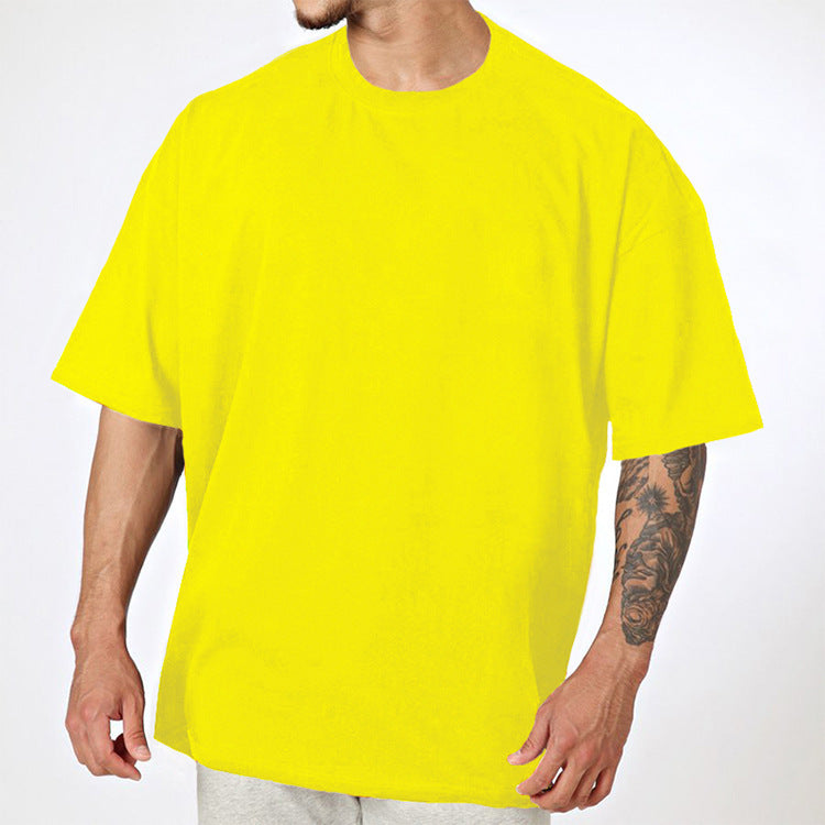 Herren Oversized T-Shirt aus hochwertigem Baumwollmix mit Rundhalsausschnitt Echoarchiv