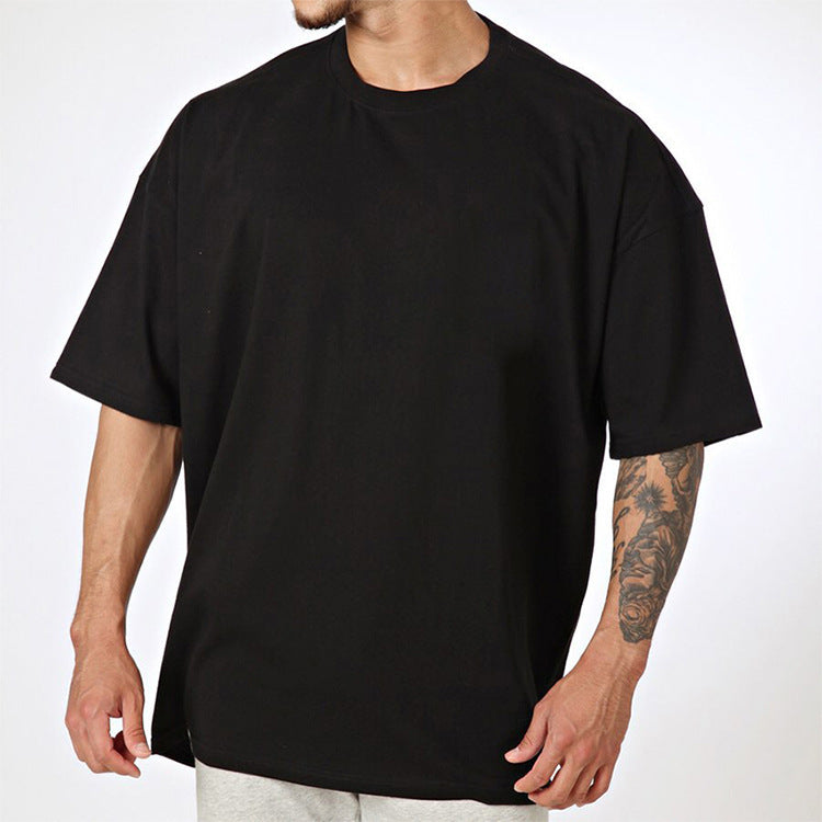 Herren Oversized T-Shirt aus hochwertigem Baumwollmix mit Rundhalsausschnitt Echoarchiv