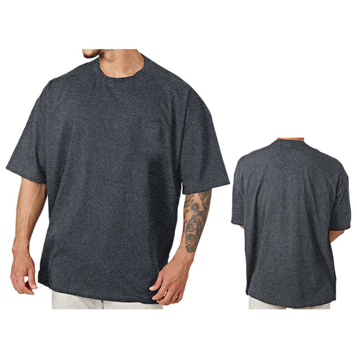 Herren Oversized T-Shirt aus hochwertigem Baumwollmix mit Rundhalsausschnitt Echoarchiv