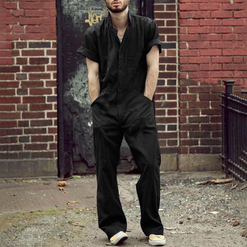 Damen Overall mit kurzem Arm und praktischen Taschen Echoarchiv
